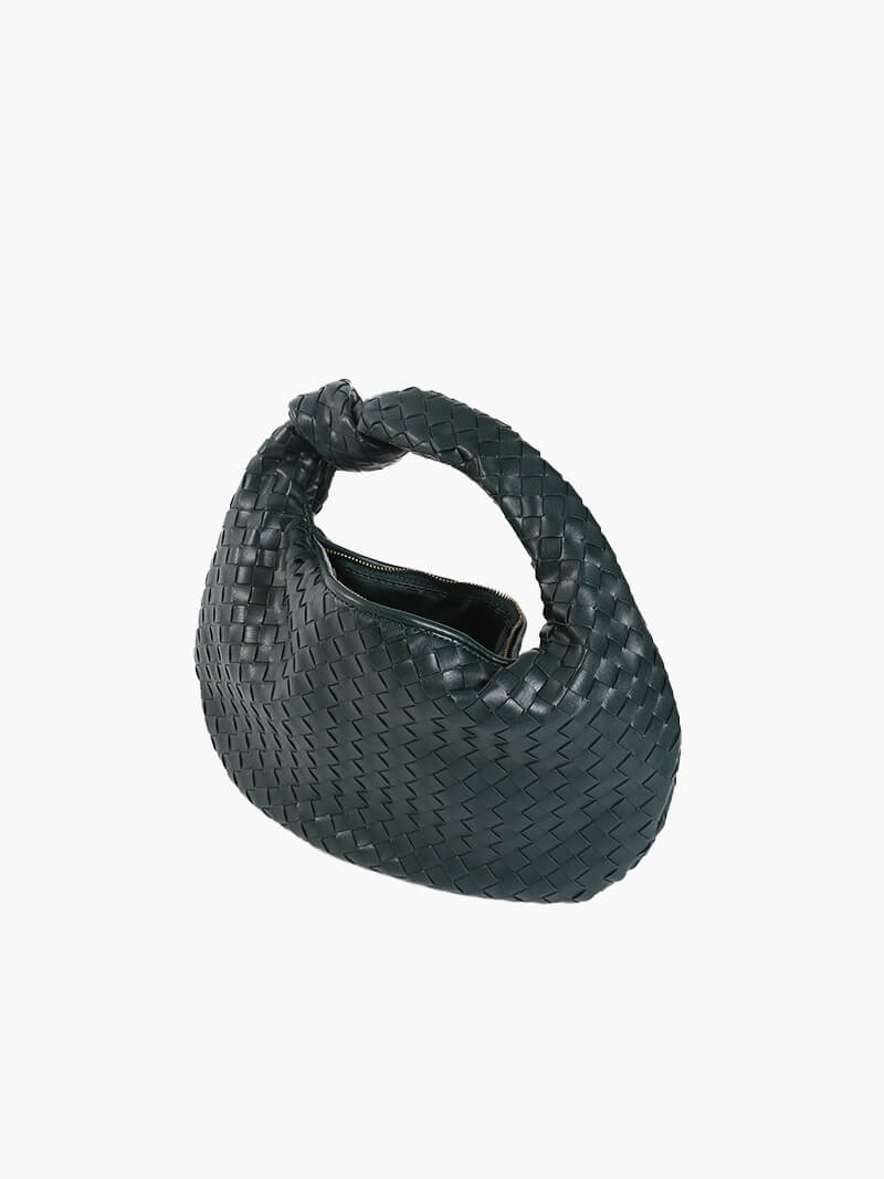 Handwoven Medium Handbag – Minimalist Woven Bag