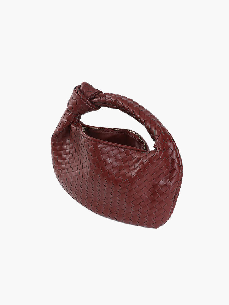 Handwoven Medium Handbag – Minimalist Woven Bag