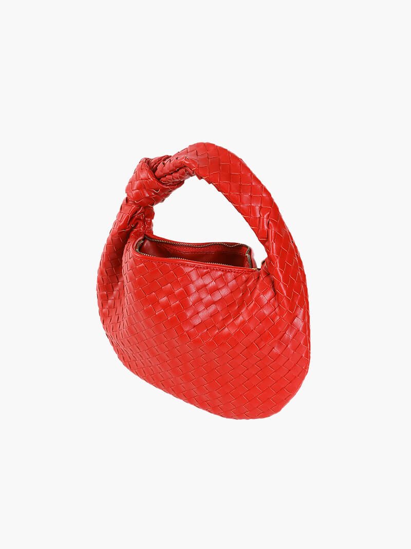 Handwoven Medium Handbag – Minimalist Woven Bag
