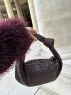 Handwoven Medium Handbag – Minimalist Woven Bag