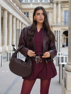 Handwoven Medium Handbag – Minimalist Woven Bag