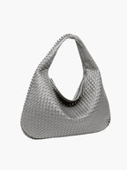 Oversized Woven Tote Bag XL – Braided Vegan Leather Shopper
