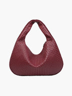 Oversized Woven Tote Bag XL – Braided Vegan Leather Shopper