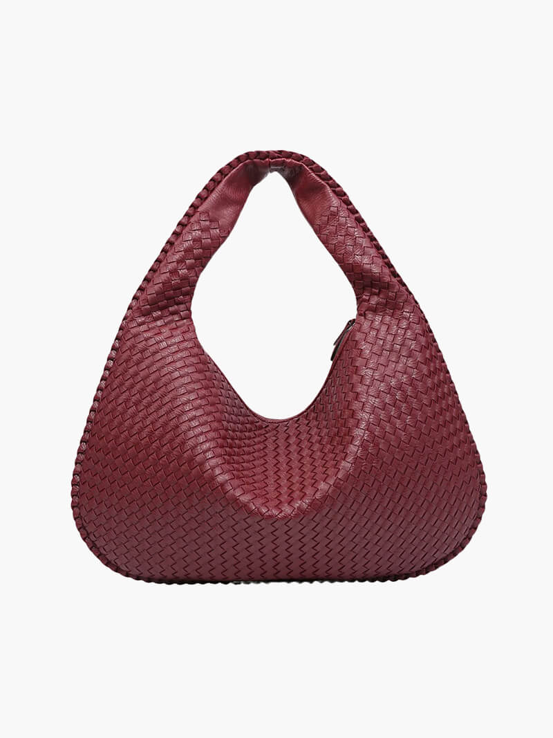Oversized Woven Tote Bag XL – Braided Vegan Leather Shopper