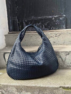 Oversized Woven Tote Bag XL – Braided Vegan Leather Shopper