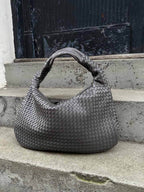 Oversized Woven Tote Bag XL – Braided Vegan Leather Shopper