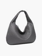 Oversized Woven Tote Bag XL – Braided Vegan Leather Shopper