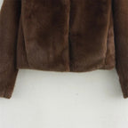 Faux Fur Lapel Jacket with Button Details – Flattering Winter Jacket