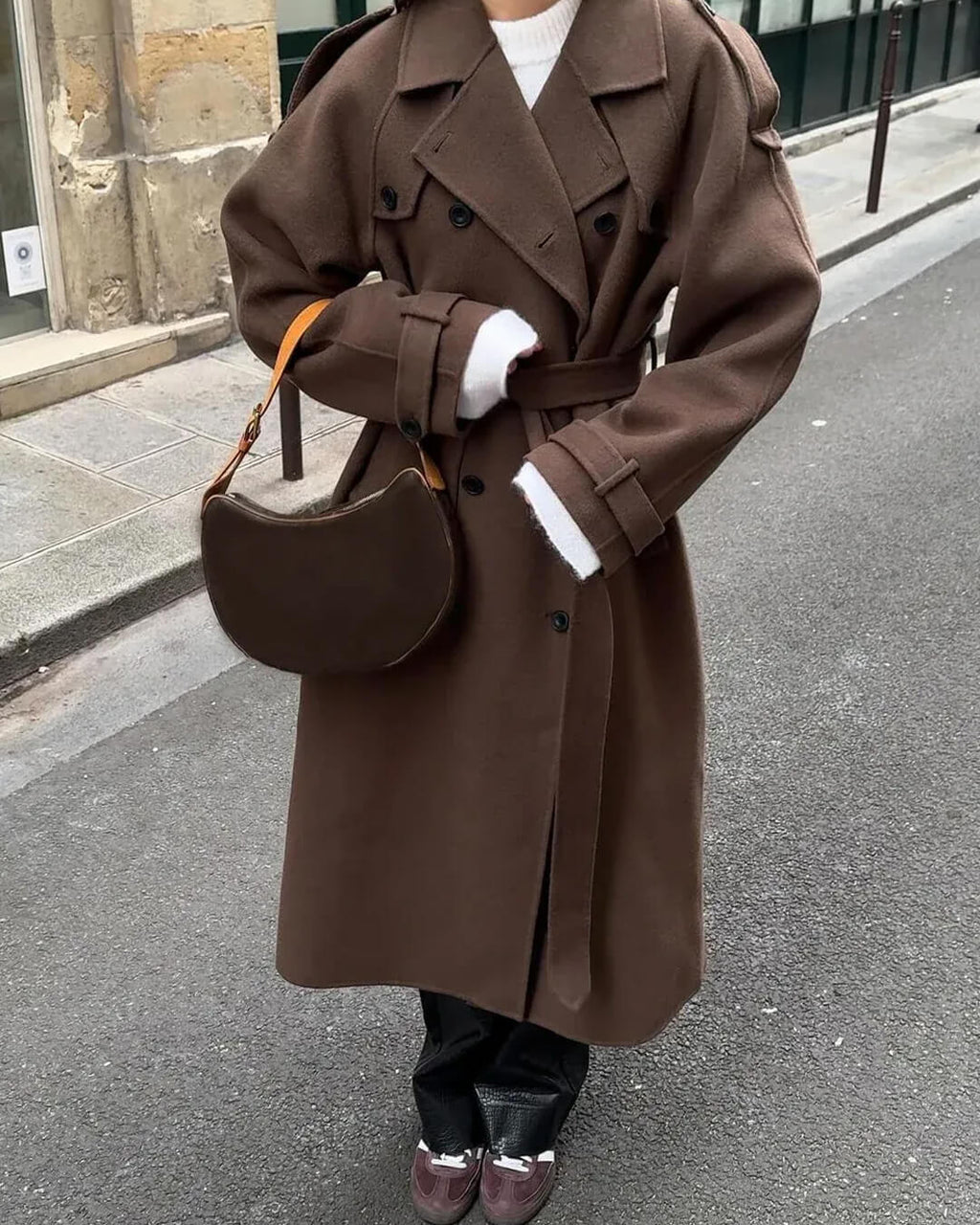 Women's Wool Blend Autumn Winter Coat – Relaxed Tailored Coat