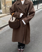Women's Wool Blend Autumn Winter Coat – Relaxed Tailored Coat