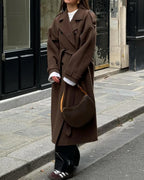 Women's Wool Blend Autumn Winter Coat – Relaxed Tailored Coat