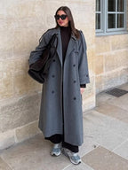 Women's Wool Blend Autumn Winter Coat – Relaxed Tailored Coat