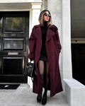 Women's Wool Blend Autumn Winter Coat – Relaxed Tailored Coat