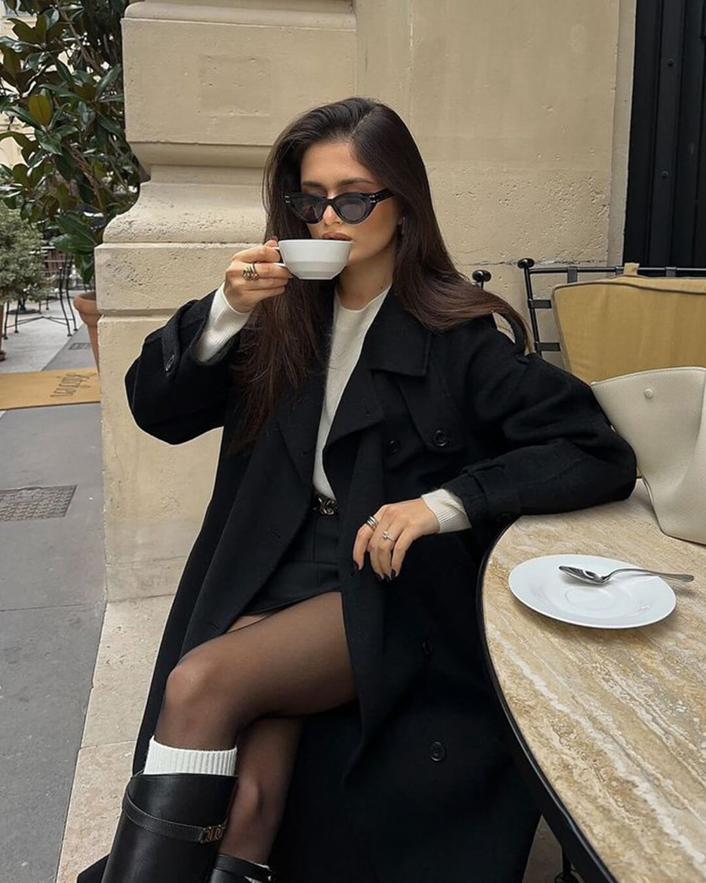 Women's Wool Blend Autumn Winter Coat – Relaxed Tailored Coat