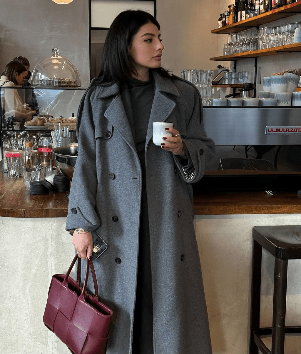 Women's Wool Blend Autumn Winter Coat – Relaxed Tailored Coat