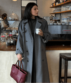 Women's Wool Blend Autumn Winter Coat – Relaxed Tailored Coat