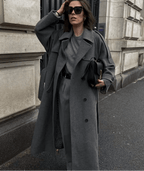 Women's Wool Blend Autumn Winter Coat – Relaxed Tailored Coat