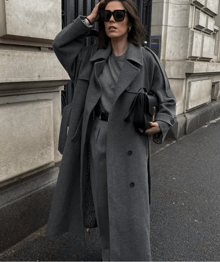 Women's Wool Blend Autumn Winter Coat – Relaxed Tailored Coat