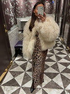 Oversized Faux Fur Coat – Plush Statement Coat in Brown or White