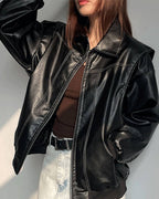 Green Zip-Up Bomber Jacket – Women's Everyday Jacket