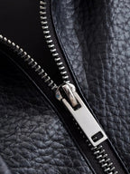 Women's Asymmetric Zip Leather Look Jacket – Modern Biker Jacket