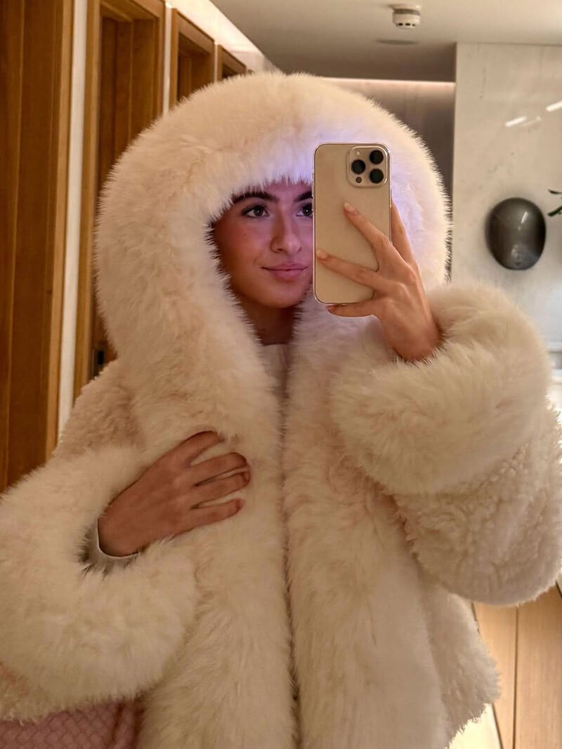 White Hooded Faux Fur Jacket – Fluffy Winter Coat