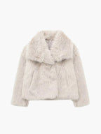Old Money Faux Fur Coat – Elegant Mid-Length Coat in 5 Colours