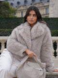 Old Money Faux Fur Coat – Elegant Mid-Length Coat in 5 Colours