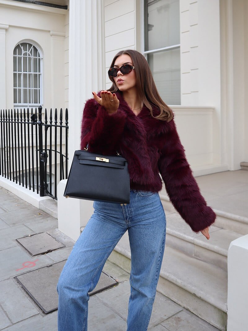 Old Money Faux Fur Coat – Elegant Mid-Length Coat in 5 Colours