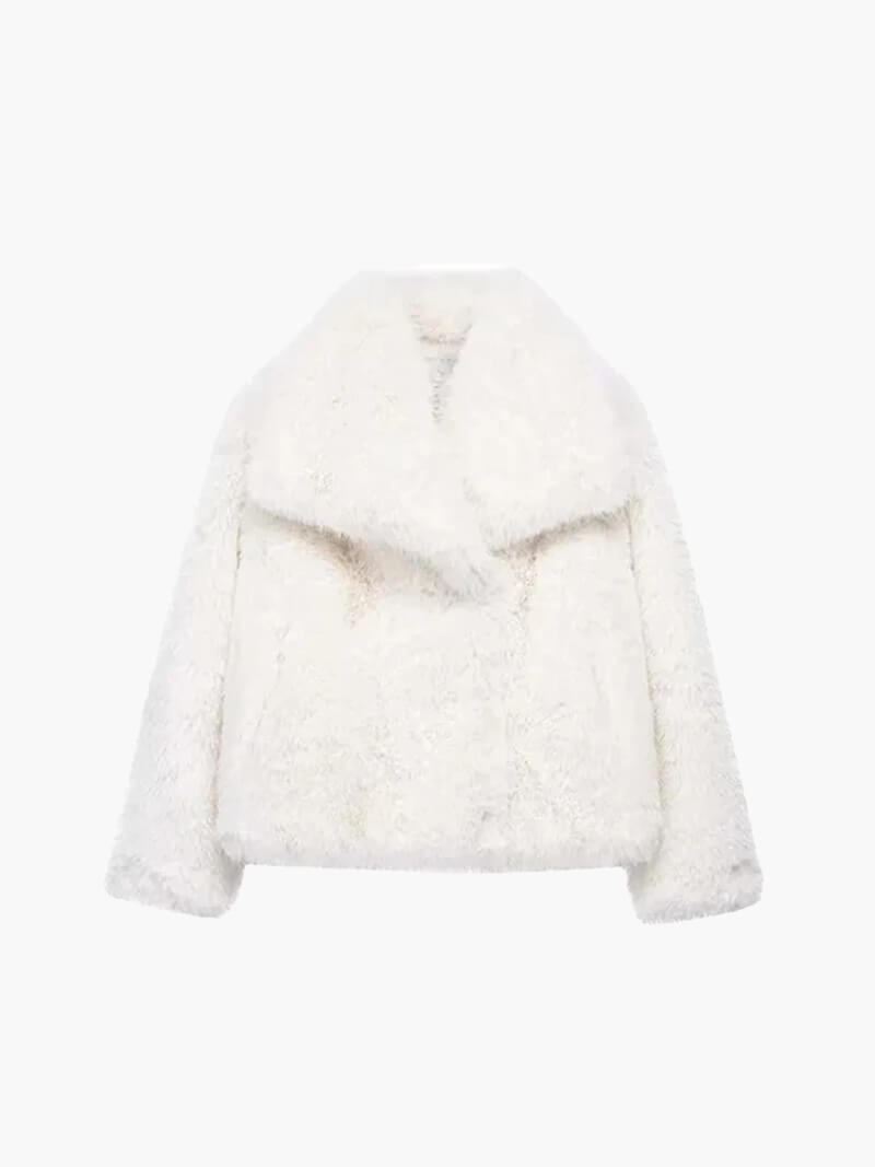 Old Money Faux Fur Coat – Elegant Mid-Length Coat in 5 Colours
