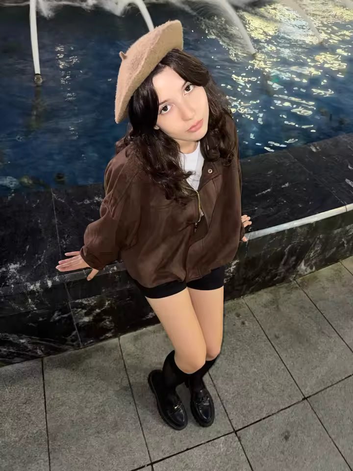 Suede Look Bomber Jacket – Relaxed Oversized Zip Jacket