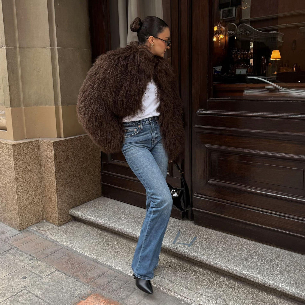Plush Fuzzy Faux Fur Coat – Cloud Soft Statement Layer