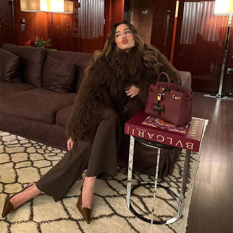 Plush Fuzzy Faux Fur Coat – Cloud Soft Statement Layer