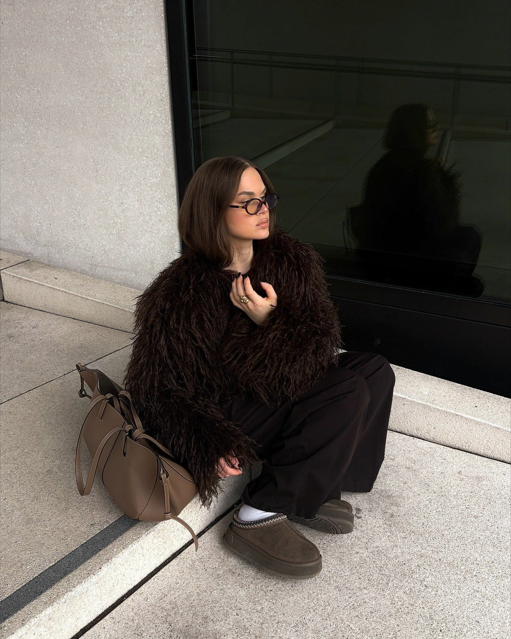 Plush Fuzzy Faux Fur Coat – Cloud Soft Statement Layer