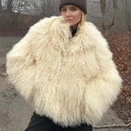 Plush Fuzzy Faux Fur Coat – Cloud Soft Statement Layer