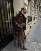 Floor Length Faux Fur Maxi Coat – Old Money Winter Statement Coat