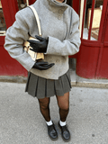 Women's Elegant Jacket with Stand Collar – Structured Short Coat