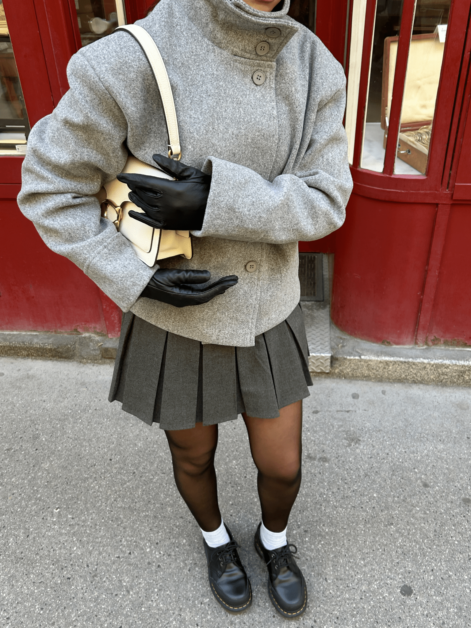 Women's Elegant Jacket with Stand Collar – Structured Short Coat