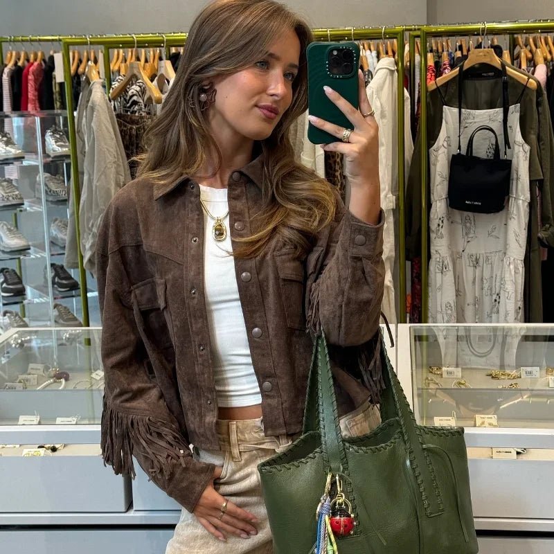 Tassel Suede Jacket – Women's Everyday Jacket
