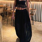 Halftone Chiffon Crop Set – Women's Summer Co-ord Set