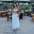 Bralette & Maxi Skirt Set – Boho Holiday Co-ord