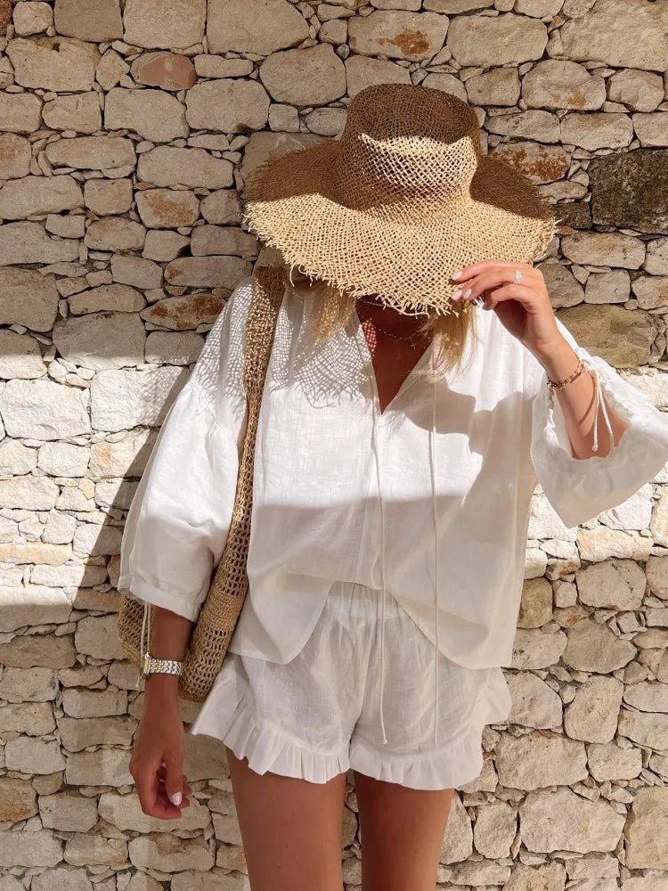 Ruffle Shorts Set – Women's Summer Co-ord Set
