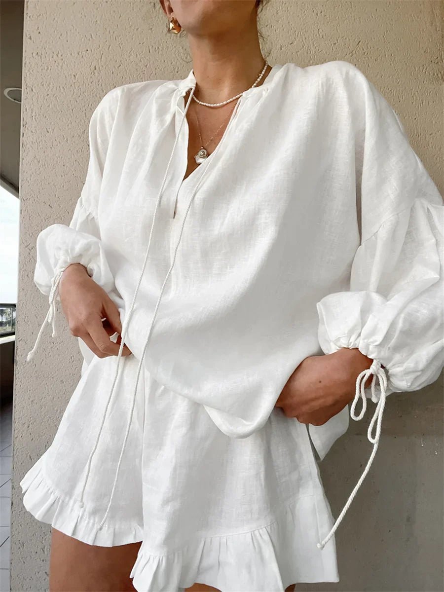 Ruffle Shorts Set – Women's Summer Co-ord Set