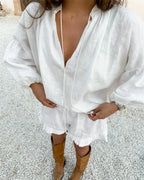 Ruffle Shorts Set – Women's Summer Co-ord Set