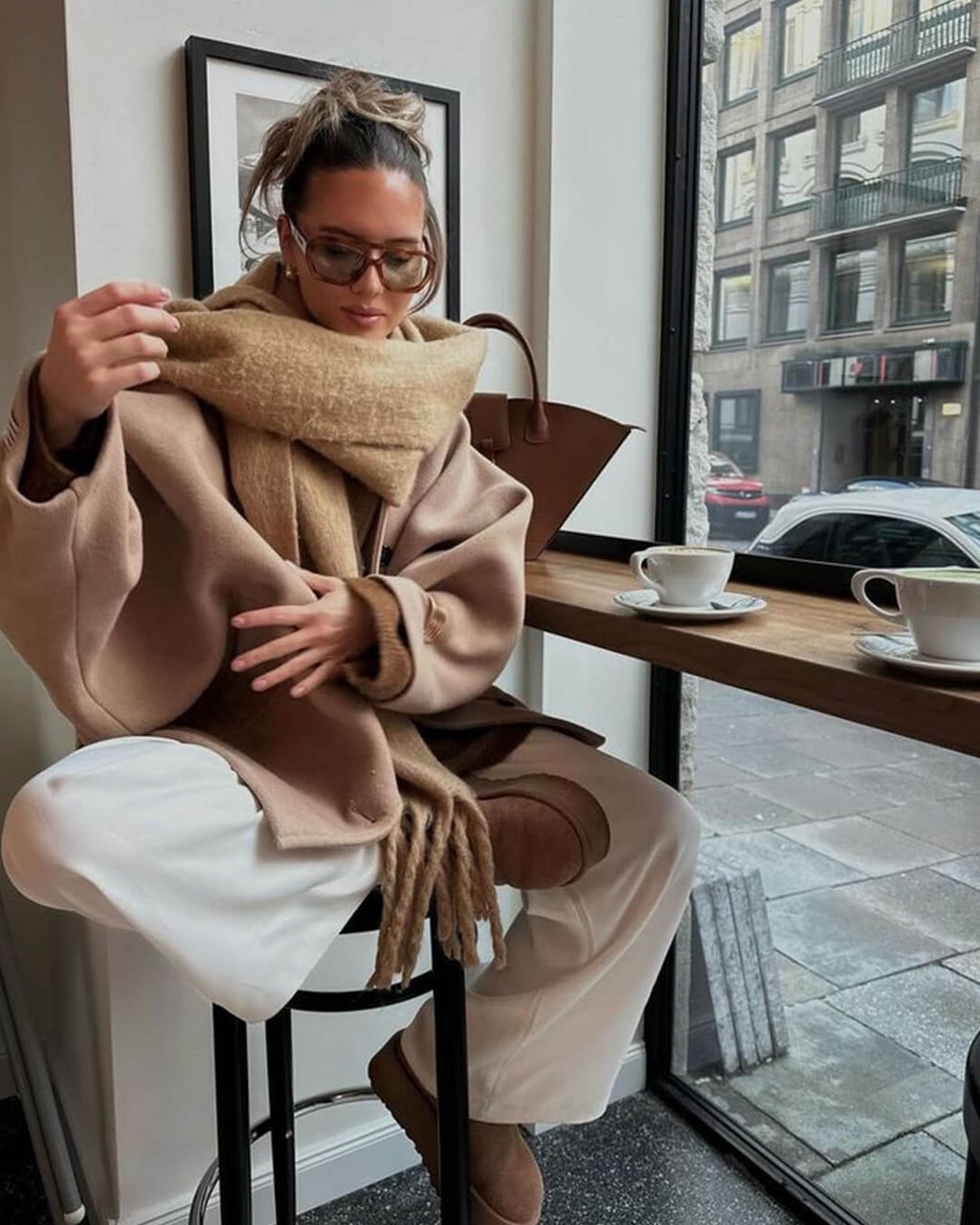 Tasselled Winter Scarf – Cashmere Blend Wrap in 13 Colours