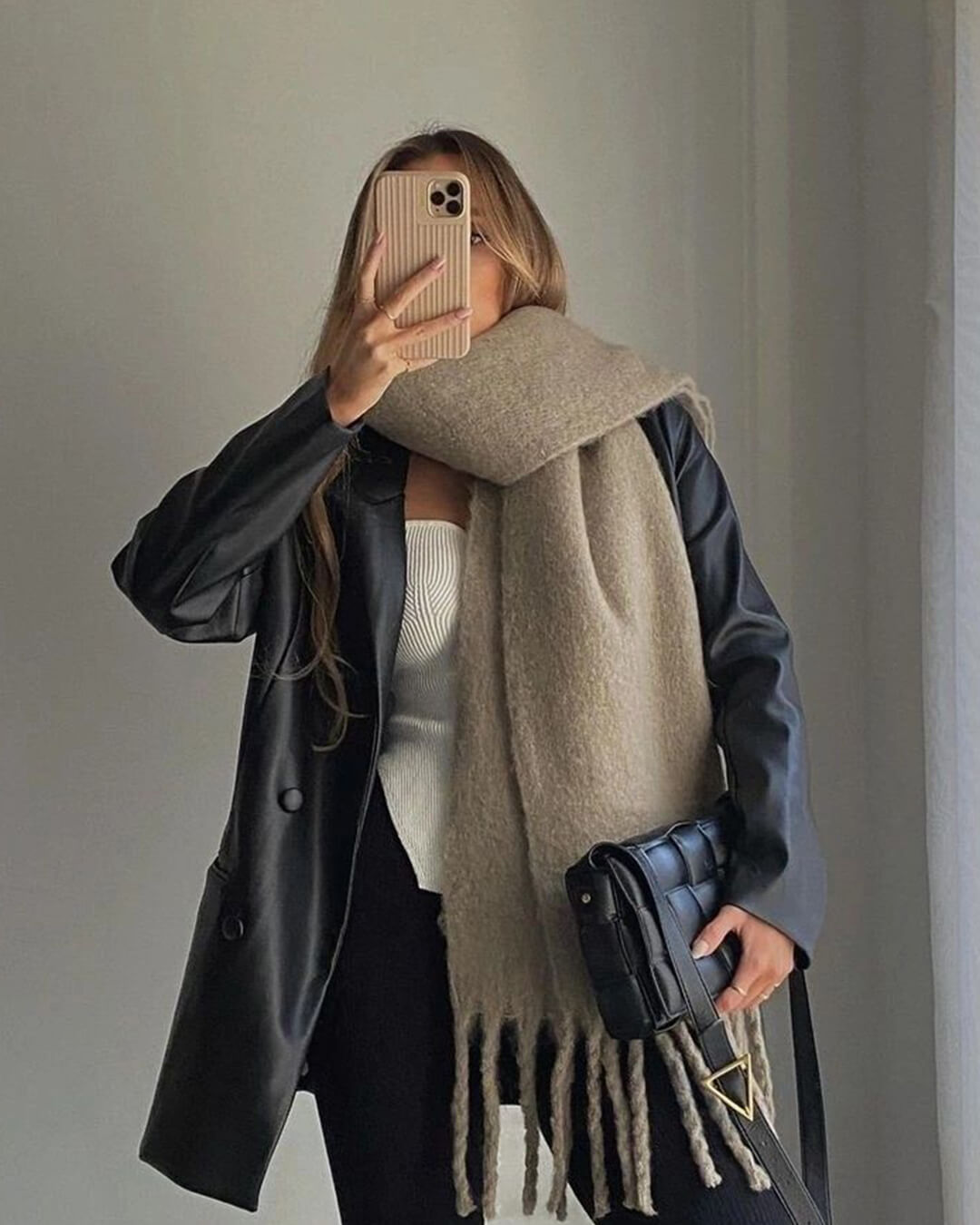 Tasselled Winter Scarf – Cashmere Blend Wrap in 13 Colours