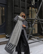 Tasselled Winter Scarf – Cashmere Blend Wrap in 13 Colours