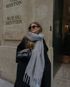 Tasselled Winter Scarf – Cashmere Blend Wrap in 13 Colours