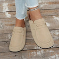 Beige Cork Suede Mules – Women's Comfortable Everyday Mules