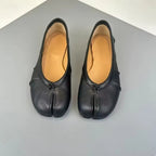 Split Toe Leather Mules – Tabi Style Heeled Mules